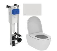 Set ensemble Combi-Pack avec abattant Ideal Standard i.Life O T572501, châssis encastré Ideal Standard Prosys E233267, R0121AC