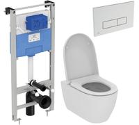 Set ensemble Combi-Pack avec abattant Ideal Standard i.Life O T572501, châssis encastré Ideal Standard Prosys R020467, R0121AA
