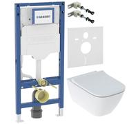 Set ensemble cuvette + abattant Geberit Smyle Square 500.683.00.2, châssis encastré Geberit Duofix 111.320.00.6, 111.815.00.1, 156.050.00.1