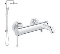 Set ensemble de douche Grohe Euphoria 27421002, mitigeur bain-douche Grohe Essence 33624001