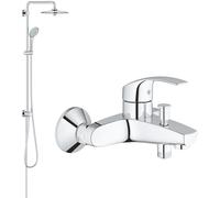 Set ensemble de douche Grohe Euphoria 27421002, mitigeur bain-douche Grohe Eurosmart 33300002