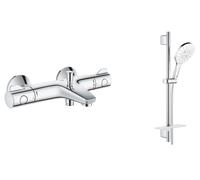 Set ensemble de douche Grohe Vitalio SmartActive 26598000, mitigeur bain-douche Grohe Grohtherm 800 34567000
