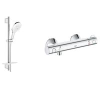 Set ensemble de douche Grohe Vitalio SmartActive 26598000, mitigeur de douche Grohe Grohtherm 800 34558000
