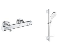Set ensemble de douche Grohe Vitalio SmartActive 26598000, mitigeur de douche Grohe Grohtherm 800 Cosmopolitan 34765000