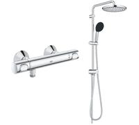 Set ensemble de douche Grohe Vitalio Start System 26680001, mitigeur de douche Grohe Precision 34840000