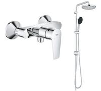 Set ensemble de douche Grohe Vitalio Start System 26680001, mitigeur de douche Grohe Start Edge 24197001