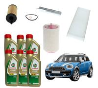Set Entretien 4 Filtres BOSCH + 6 Lt Huile pour Mini Countryman (2010-2016)