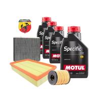 Set Entretien 4 Litres MOTUL 10W-50 + Filtres Abarth 0101 Punto 500 595 695 16V