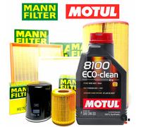 Set Entretien Fiat 500 1.3 Mjet 95cv Filtres Mann + 4 Litres Huile Motul 0W30