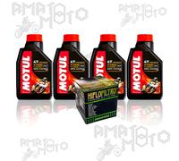 Set Entretien Filtre + 4LT 7100 10W40 MOTUL Honda VFR800 F1-W, X INTERCEPTORRC46