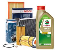 Set Entretien Huile Castrol 5W30 5LT + 4 Filtres BOSCH Audi A5 8T3 2.0 Tdi