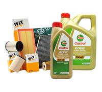 Set Entretien Huile castrol edge 5W40 5LT 4 Filtres WIX VW Golf 4 IV 1.9 66 Kw