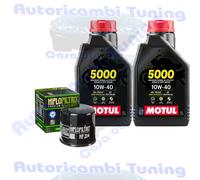 Set Entretien Huile Motul 5000 10W40 Pour Kawasaki KAF700 AMF Mule Pro-Mx 2021