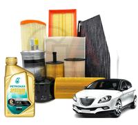 Set Entretien Lancia Delta III 3 1.6 Multijet Mtj Filtres 5 Litres Petronas 5W30