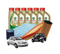 Set Entretien Mercedes Classe A W169 B W245 160 180 200 CDI 6L Castrol + 4