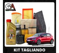 Set Entretien VW Polo 6R 1.6 Tdi Ibiza IV Audi A1 Filtres Huile 5W30 Castrol 5LT
