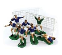 Generique Décorations gâteau Anniversary House M512 Lot 9 – 7 footballeurs, 2 filets, thème football