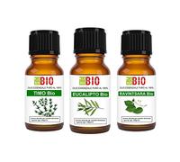 Set Eucalyptus - Thym - Ravintsara Bio Huile Essentielle 100% Pure - Aromatherapie Thérapeutique Alimentaire - Laborbio