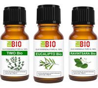 Set Eucalyptus-Thym-Ravintsara Bio Huile Essentielle 100% Pure-Aromatherapie Thérapeutique Alimentaire-