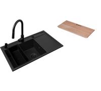 Set évier avec mitigeur Pyramis Camea 070168402BE, distributeur de savon Pyramis DP-01 028102701, 521019601, 525009601