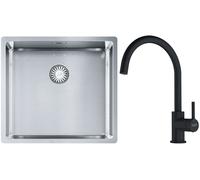 Set évier en acier inoxydable Franke Box 127.0453.655, mitigeur de cuisine Franke Lina 115.0626.019