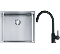 Set évier en acier inoxydable Franke Box 127.0453.655, mitigeur de cuisine Franke Lina 115.0626.020