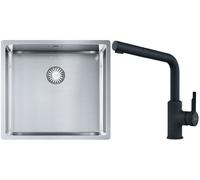 Set évier en acier inoxydable Franke Box 127.0453.655, mitigeur de cuisine Franke Urban 115.0627.523