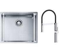 Set évier en acier inoxydable Franke Box 127.0453.656, mitigeur de cuisine Oltens Borga 35207100