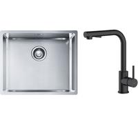 Set évier en acier inoxydable Franke Box 127.0453.656, mitigeur de cuisine Oltens Myvat 35205300