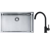 Set évier en acier inoxydable Franke Box 127.0453.658, mitigeur de cuisine Franke Lina 115.0626.019