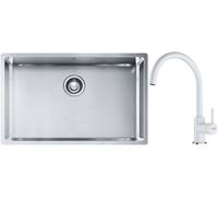 Set évier en acier inoxydable Franke Box 127.0453.658, mitigeur de cuisine Franke Lina 115.0626.024