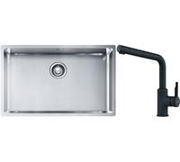 Set évier en acier inoxydable Franke Box 127.0453.658, mitigeur de cuisine Franke Urban 115.0627.523
