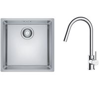 Set évier en acier inoxydable Franke Maris 122.0543.995, mitigeur de cuisine Oltens Litla 35204100