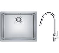 Set évier en acier inoxydable Franke Maris 122.0543.996, mitigeur de cuisine Oltens Litla 35204100