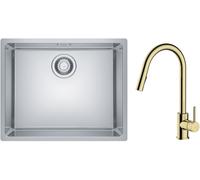 Set évier en acier inoxydable Franke Maris 122.0543.996, mitigeur de cuisine Oltens Litla 35204800