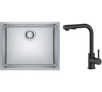 Set évier en acier inoxydable Franke Maris 122.0543.996, mitigeur de cuisine Oltens Myvat 35205300