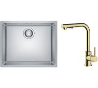 Set évier en acier inoxydable Franke Maris 122.0543.996, mitigeur de cuisine Oltens Myvat 35205800