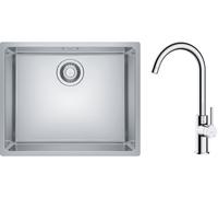 Set évier en acier inoxydable Franke Maris 122.0543.996, mitigeur de cuisine Oltens Skafta 35206100
