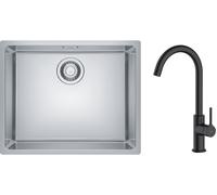 Set évier en acier inoxydable Franke Maris 122.0543.996, mitigeur de cuisine Oltens Skafta 35206300