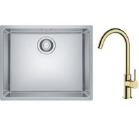 Set évier en acier inoxydable Franke Maris 122.0543.996, mitigeur de cuisine Oltens Skafta 35206800