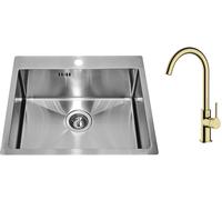 Set évier en acier inoxydable Genesis Concept 1124382, mitigeur de cuisine Oltens Skafta 35206800