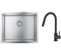 Set évier en acier inoxydable Grohe K700 31726SD0, mitigeur de cuisine Oltens Litla 35204300