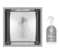 Set évier en acier inoxydable Oltens Hydda 71103100, produit nettoyant pour éviers en acier inoxydable Oltens NanoClean 89600000