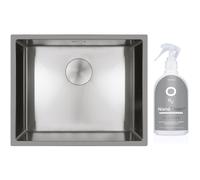 Set évier en acier inoxydable Oltens Hydda 71104100, produit nettoyant pour éviers en acier inoxydable Oltens NanoClean 89600000