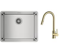 Set évier en acier inoxydable Teka Be Linea 115000005, mitigeur de cuisine Oltens Litla 35204800