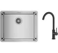 Set évier en acier inoxydable Teka Be Linea 115000005, mitigeur de cuisine Oltens Skafta 35206300
