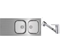 Set évier en acier inoxydable Teka Universe 115170006, mitigeur de cuisine Teka IN 469781200