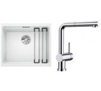 Set évier en granit Blanco Etagon 500-U 522231, mitigeur de cuisine Blanco Linus-S-F 514023