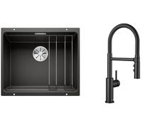 Set évier en granit Blanco Etagon 500-U 525887, mitigeur de cuisine Blanco Catris-S 525793