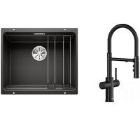 Set évier en granit Blanco Etagon 500-U 525887, mitigeur de cuisine Blanco Catris-S 526707